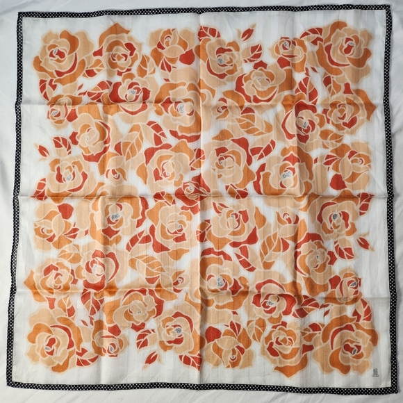 Lanvin Handkerchief Cotton Brandnew Authentic #10 - Picture 3 of 7